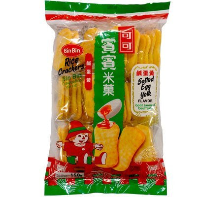BinBin Rice Cracker Salted Egg York 5.3oz