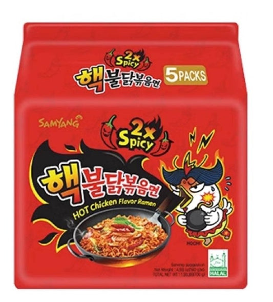 Buldak Ramen- 2x Spicy Hot Chicken Flavor 5x140g
