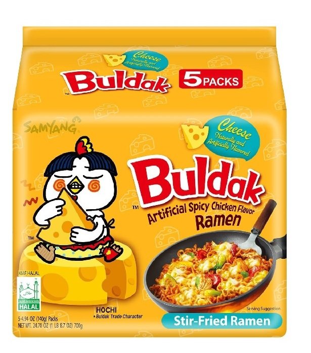Buldak Ramen- Cheese Hot Chicken Flavor 140g