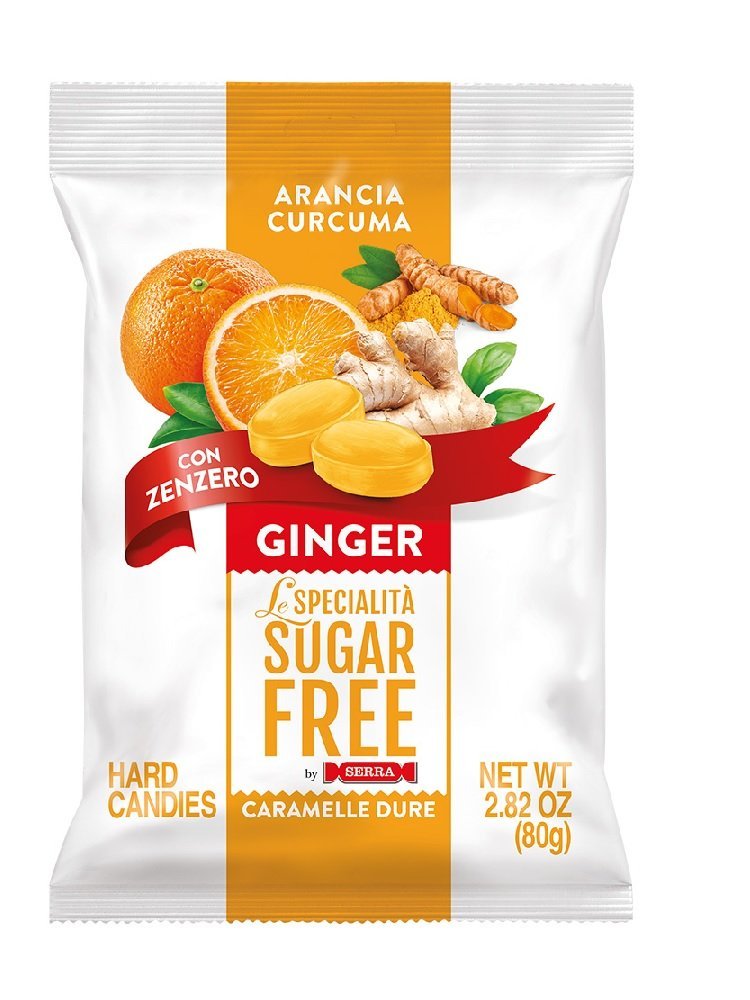 Sugar-free candies Orange, Ginger and Turmeric