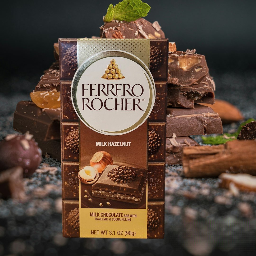Ferrero Rocher milk  hazelnut chocolate bar