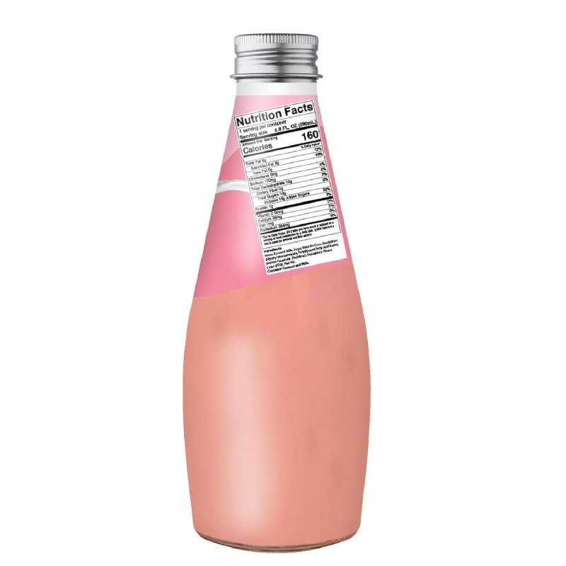 Jans CoCoNut Milk Drink with Nata De Coco, Strawberry