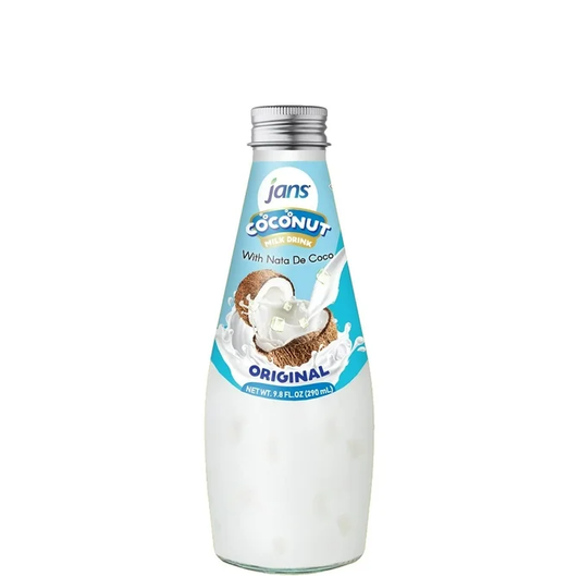 Jans CoCoNut Milk Drink with Nata De Coco, Original 9.8oz