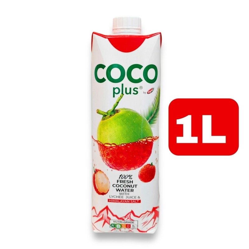 Cocoplus Fresh Coconut Water with Lychee Juice 33.8 fl.oz
