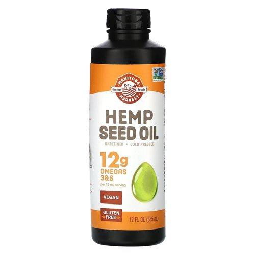 Manitoba Natural Hemp Seed Oil Organic 12oz