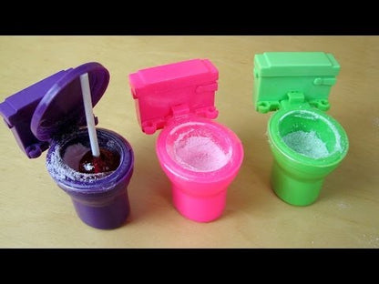 Kidsmania Sour Flush Candy Plunger Pops with Sour Powder Dip Toilet
