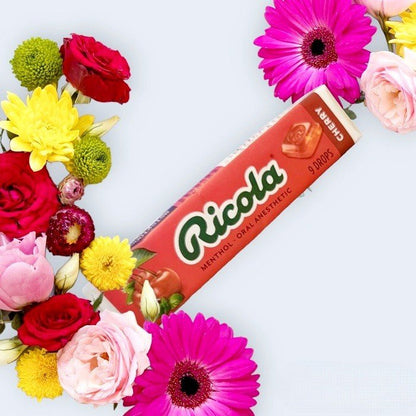 Ricola Natural Herb Cough Drops Sticks- cherry