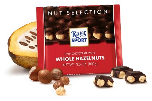 Ritter Sport Dark Chocolate with Whole Hazelnuts