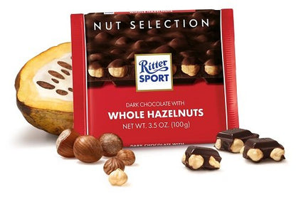 Ritter Sport Dark Chocolate with Whole Hazelnuts